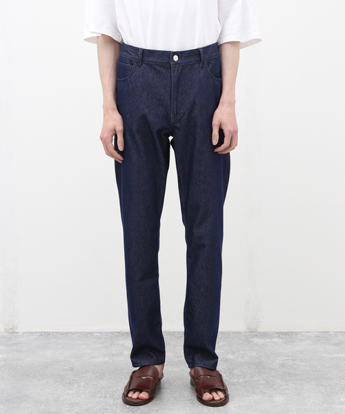 B.C STOCK(ベーセーストック)の「NARROW イージーデニムパンツ(デニムパンツ・メンズ・ブラック/ホワイト/ネイビー・MEDIUM/LARGE/X-LARGE)」の5枚目の写真