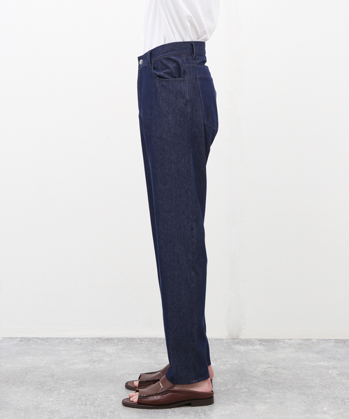 B.C STOCK(ベーセーストック)の「NARROW イージーデニムパンツ(デニムパンツ・メンズ・ブラック/ホワイト/ネイビー・MEDIUM/LARGE/X-LARGE)」の6枚目の写真