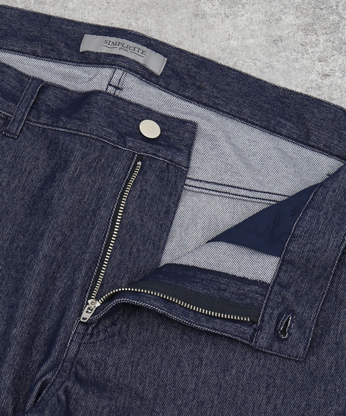 B.C STOCK(ベーセーストック)の「NARROW イージーデニムパンツ(デニムパンツ・メンズ・ブラック/ホワイト/ネイビー・MEDIUM/LARGE/X-LARGE)」の15枚目の写真