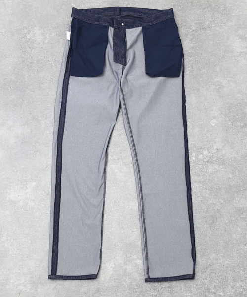 B.C STOCK(ベーセーストック)の「NARROW イージーデニムパンツ(デニムパンツ・メンズ・ブラック/ホワイト/ネイビー・MEDIUM/LARGE/X-LARGE)」の16枚目の写真