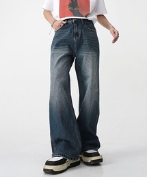 WESTBOY | ルーズバギーウォッシュドデニムパンツ/セミワイドデニムパンツ フェード WO23S3PT08【WB ORIGINALS】(デニムパンツ)