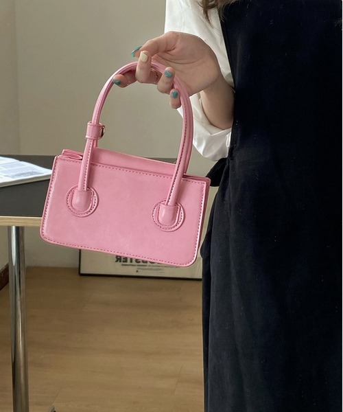 LOPASS(ロパス)の「2wayミニショルダーバッグ/ハンドバッグ(ショルダーバッグ・レディース・ブラック/アイボリー/ブルー/ピンク・FREE)」の12枚目の写真
