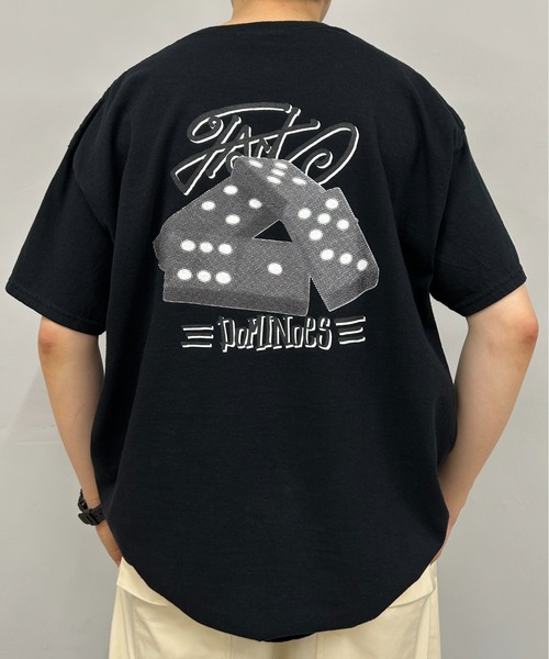 WHO'S WHO gallery（フーズフーギャラリー）の「COOPER FACTドミノフォトビッグTEE（Tシャツ/カットソー・レディース・ホワイト/チャコールグレー/ブラック・FREE）」の3枚目の写真