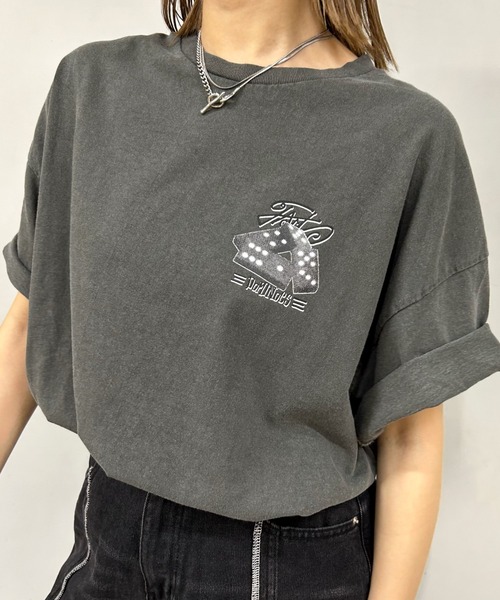 WHO'S WHO gallery（フーズフーギャラリー）の「COOPER FACTドミノフォトビッグTEE（Tシャツ/カットソー・レディース・ホワイト/チャコールグレー/ブラック・FREE）」の15枚目の写真