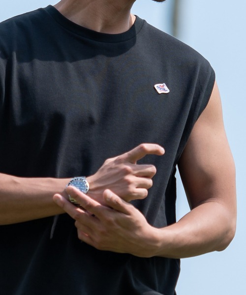 JEMORGAN(ジェーイーモーガン)の「『JEMORGAN LONG JOHNS/ジェーイーモーガンロングジョーンズ』T/Cカノコノースリーブ【+】(タンクトップ・メンズ・ブラック/ネイビー/オフホワイト/グリーン/サンドベージュ/ベージュ/カーキ・M/L/XL)」の17枚目の写真