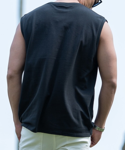 JEMORGAN(ジェーイーモーガン)の「『JEMORGAN LONG JOHNS/ジェーイーモーガンロングジョーンズ』T/Cカノコノースリーブ【+】(タンクトップ・メンズ・ブラック/ネイビー/オフホワイト/グリーン/サンドベージュ/ベージュ/カーキ・M/L/XL)」の11枚目の写真
