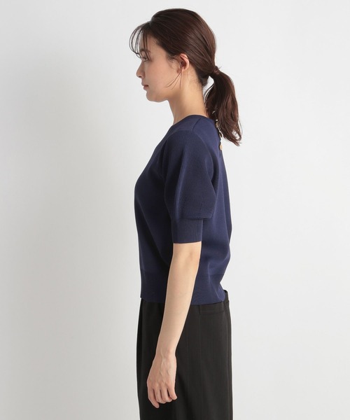 Andemiu(アンデミュウ)の「バックボタンパフニット961853(ニット/セーター・レディース・ネイビー/キャメル/グリーン/アイボリー・FREE)」の21枚目の写真