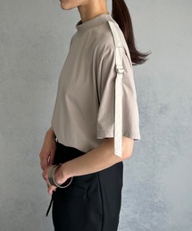 &g'aime | 【&g’aime】ショルダーベルト半袖Tシャツ(Tシャツ/カットソー)