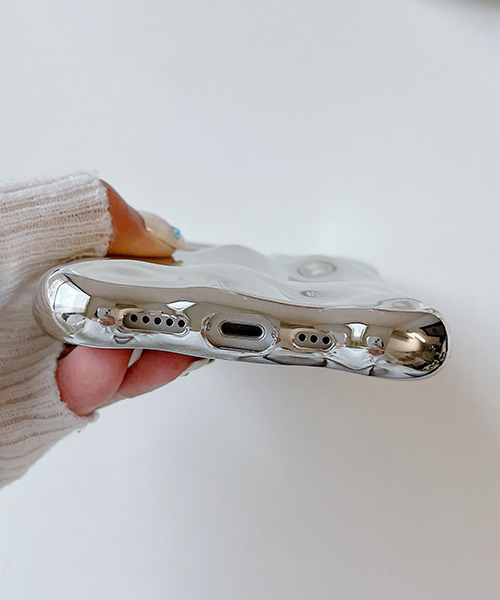 c.u.l(シーユーエル)の「ウェーブデザイン シャイニング iPhoneカバー アイフォンケース ipc687(スマホケース/カバー・レディース・シルバー・Y/T/Z/Q/U/I/O/V/W/P)」の13枚目の写真