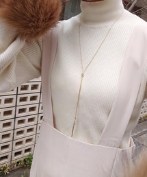 PARKS TOKYO SELECT | スライド式 1mmスネークチェーン ロングY字ネックレス(ネックレス)