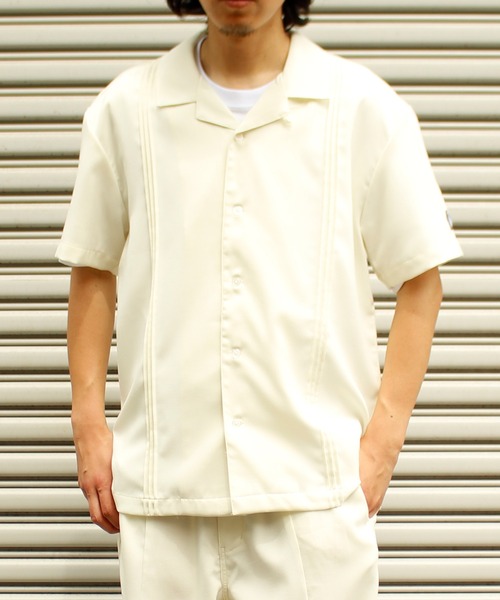 ALWAYS GOOD TIME（オルウェイズグッドタイム）の「【BAEXFATE】テックリネン半袖キューバシャツ（シャツ/ブラウス・メンズ・ナチュラル/チャコールグレー/サックスブルー・M/L）」の2枚目の写真