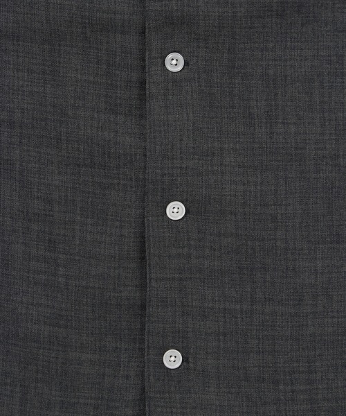 ALWAYS GOOD TIME（オルウェイズグッドタイム）の「【BAEXFATE】テックリネン半袖キューバシャツ（シャツ/ブラウス・メンズ・ナチュラル/チャコールグレー/サックスブルー・M/L）」の4枚目の写真