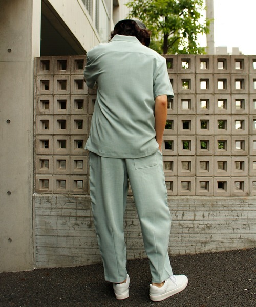 ALWAYS GOOD TIME（オルウェイズグッドタイム）の「【BAEXFATE】テックリネン半袖キューバシャツ（シャツ/ブラウス・メンズ・ナチュラル/チャコールグレー/サックスブルー・M/L）」の18枚目の写真