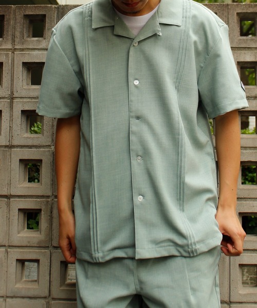 ALWAYS GOOD TIME（オルウェイズグッドタイム）の「【BAEXFATE】テックリネン半袖キューバシャツ（シャツ/ブラウス・メンズ・ナチュラル/チャコールグレー/サックスブルー・M/L）」の12枚目の写真
