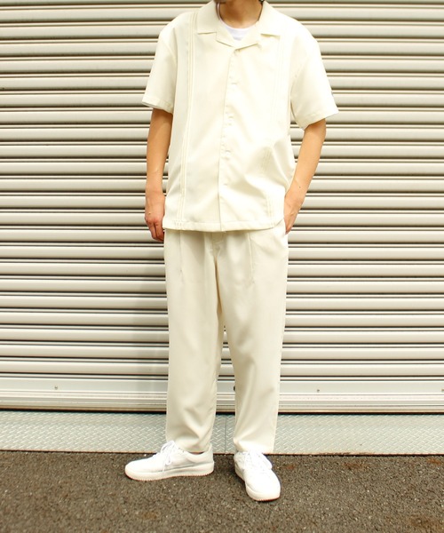 ALWAYS GOOD TIME（オルウェイズグッドタイム）の「【BAEXFATE】テックリネン半袖キューバシャツ（シャツ/ブラウス・メンズ・ナチュラル/チャコールグレー/サックスブルー・M/L）」の20枚目の写真