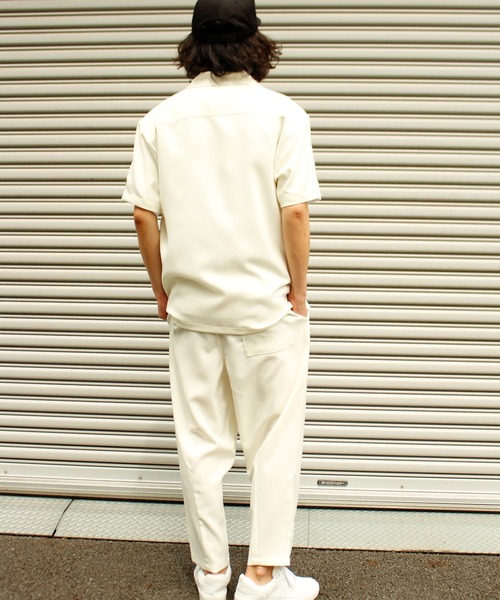 ALWAYS GOOD TIME（オルウェイズグッドタイム）の「【BAEXFATE】テックリネン半袖キューバシャツ（シャツ/ブラウス・メンズ・ナチュラル/チャコールグレー/サックスブルー・M/L）」の22枚目の写真