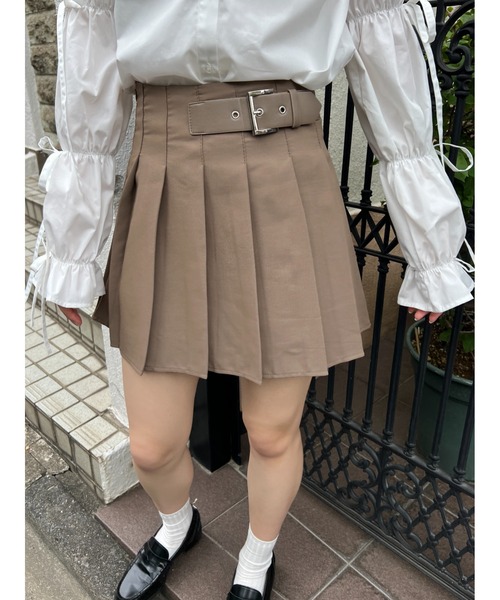 PHILLY（フィリー）の「【PHILLY】ベルトデザインプリーツスカート（スカート・レディース・ブラック/グレー/ブラウン・FREE）」の18枚目の写真