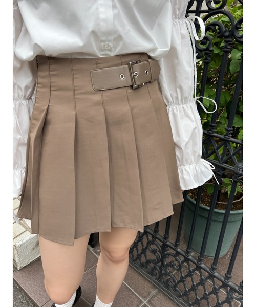 PHILLY（フィリー）の「【PHILLY】ベルトデザインプリーツスカート（スカート・レディース・ブラック/グレー/ブラウン・FREE）」の20枚目の写真