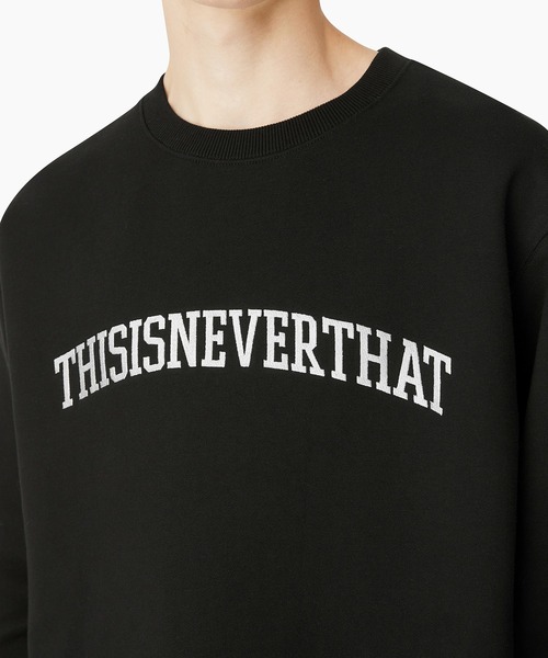 thisisneverthat(ディスイズネバーザット)の「Arch-Logo Crewneck(スウェット・メンズ・グレー/モスグリーン/ヘザーグレー/ネイビー/ブラック・XL/L/S/M)」の11枚目の写真