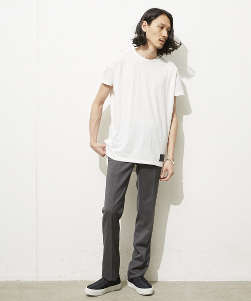 DIET BUTCHER（ダイエットブッチャー）の「DIET BUTCHER SLIM SKIN スーパーオーバーサイズTシャツ（Tシャツ/カットソー・メンズ・ホワイト/ブラック・FREE）」の11枚目の写真