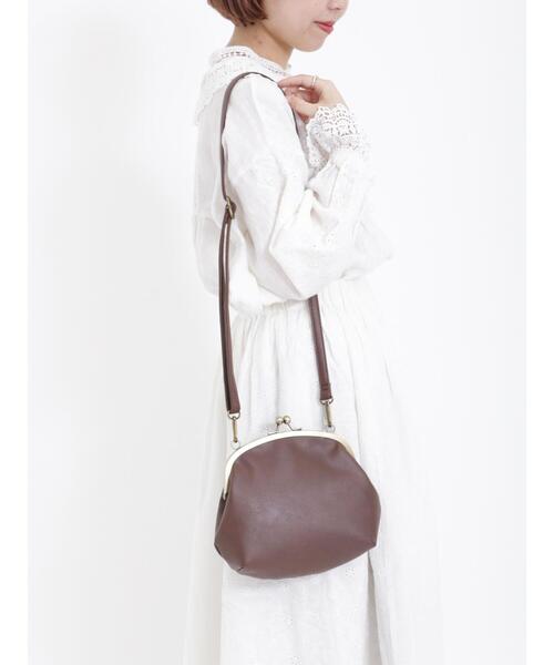 Samansa Mos2(サマンサ モスモス)の「ガマグチショルダーバッグ(ハンドバッグ・レディース・ブラウン/ブラック/キャメル・F)」の3枚目の写真