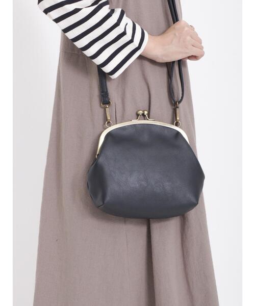 Samansa Mos2(サマンサ モスモス)の「ガマグチショルダーバッグ(ハンドバッグ・レディース・ブラウン/ブラック/キャメル・F)」の4枚目の写真