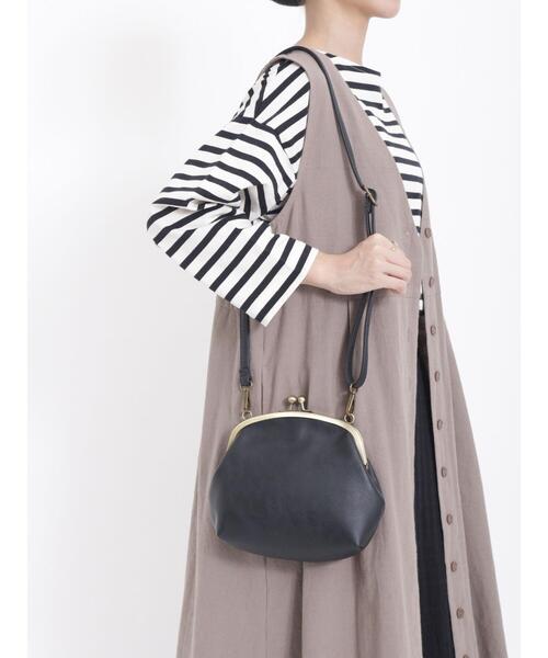 Samansa Mos2(サマンサ モスモス)の「ガマグチショルダーバッグ(ハンドバッグ・レディース・ブラウン/ブラック/キャメル・F)」の5枚目の写真
