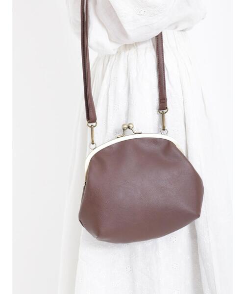 Samansa Mos2(サマンサ モスモス)の「ガマグチショルダーバッグ(ハンドバッグ・レディース・ブラウン/ブラック/キャメル・F)」の7枚目の写真