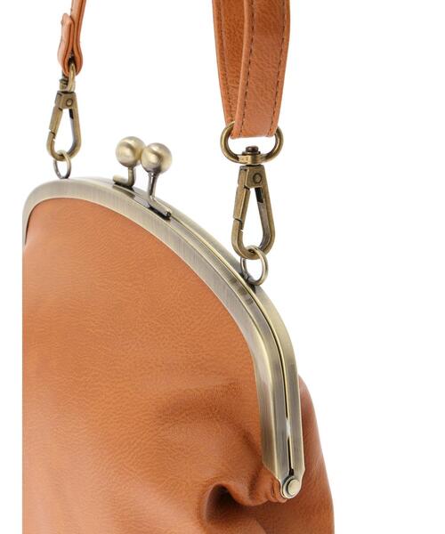 Samansa Mos2(サマンサ モスモス)の「ガマグチショルダーバッグ(ハンドバッグ・レディース・ブラウン/ブラック/キャメル・F)」の14枚目の写真