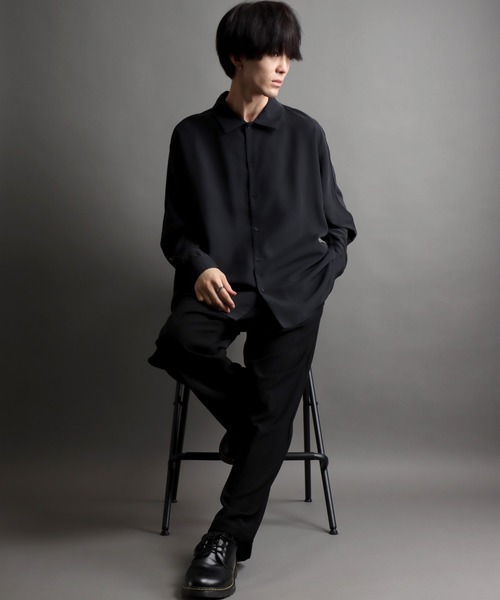 suavele TOROMI DRAPE L/S SHIRT 黒 suavele TOROMI DRAPE L/S SHIRT 黒 - メルカリ