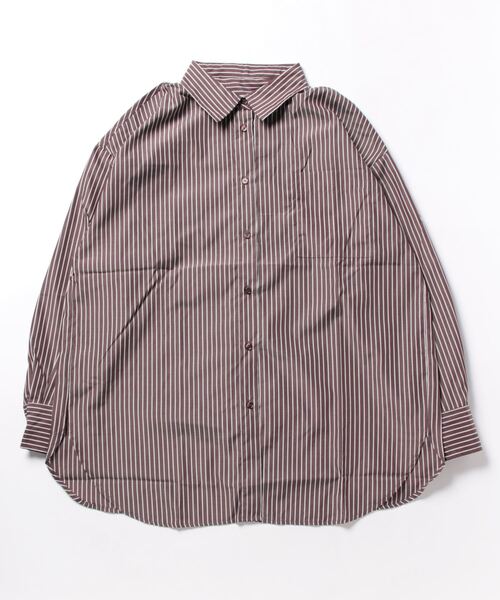 fort point(フォーポイント)の「【C-FORT POINT/フォートポイント】エステルブロード オーバーシルエットシャツ(シャツ/ブラウス・レディース・オフホワイト/ブラック/ネイビー/ブラウン・MEDIUM)」の3枚目の写真