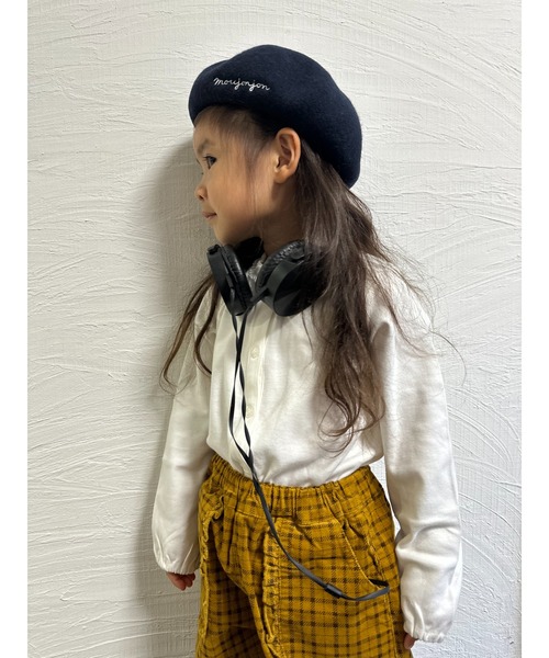 Moujonjon（ムージョンジョン）の「ＳＴコーデュロイチェック１０分丈ＰＮ（その他パンツ・キッズ・ピンク/マスタード・110/130/100/90/140/120）」の3枚目の写真