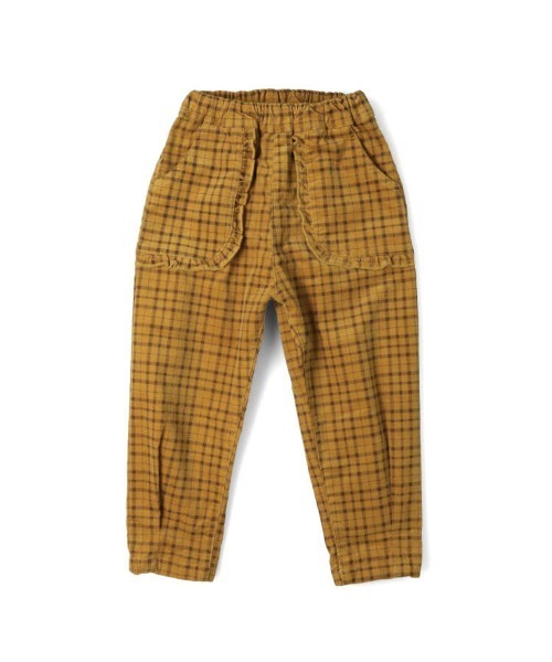 Moujonjon（ムージョンジョン）の「ＳＴコーデュロイチェック１０分丈ＰＮ（その他パンツ・キッズ・ピンク/マスタード・110/130/100/90/140/120）」の11枚目の写真