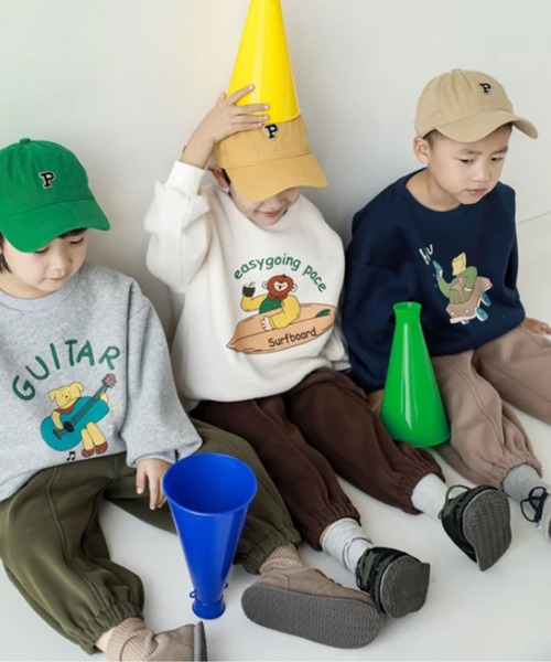 Bambin（ボンバン）の「【 Bambin / ボンバン 】 グラフィック プリント ジャージー プルオーバー（スウェット・キッズ・ブラック/ホワイト/グレー・130/120/110/100）」の4枚目の写真