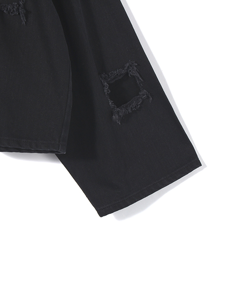 IKUMI（イクミ）の「【IKUMI】CRUSHD DENIM TOPS（その他トップス・レディース・ホワイト/ブラック・FREE）」の6枚目の写真