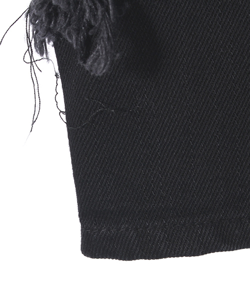 IKUMI（イクミ）の「【IKUMI】CRUSHD DENIM TOPS（その他トップス・レディース・ホワイト/ブラック・FREE）」の5枚目の写真