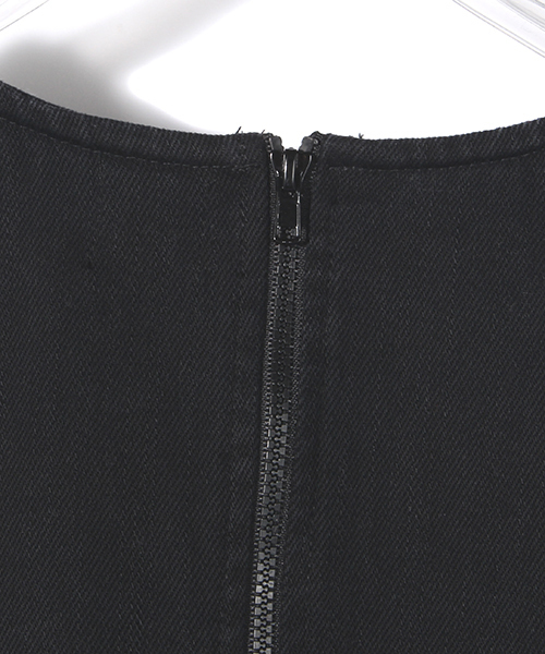 IKUMI（イクミ）の「【IKUMI】CRUSHD DENIM TOPS（その他トップス・レディース・ホワイト/ブラック・FREE）」の10枚目の写真