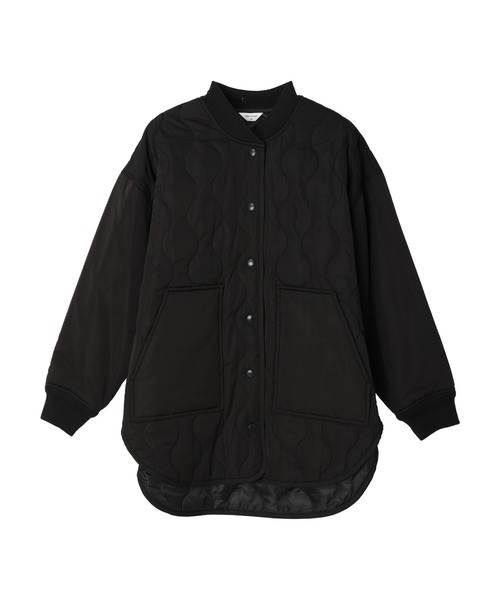 AMERICAN HOLIC（アメリカンホリック）の「キルポカリブ付きキルティングブルゾン（その他アウター・レディース・ブラック/カーキ・M/L）」の7枚目の写真