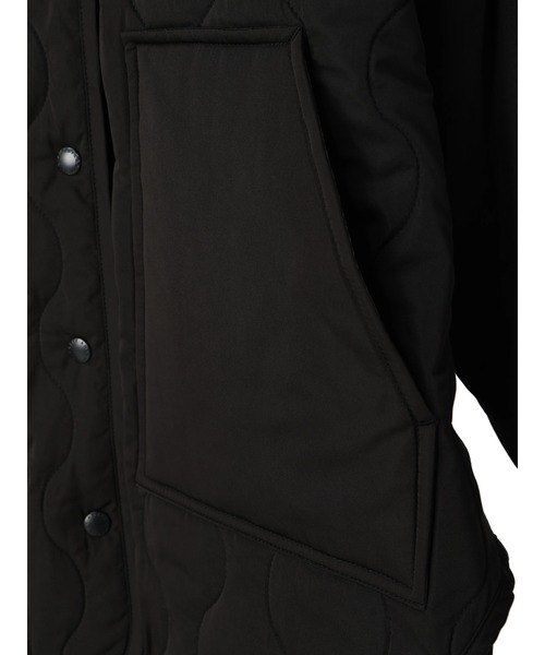 AMERICAN HOLIC（アメリカンホリック）の「キルポカリブ付きキルティングブルゾン（その他アウター・レディース・ブラック/カーキ・M/L）」の12枚目の写真