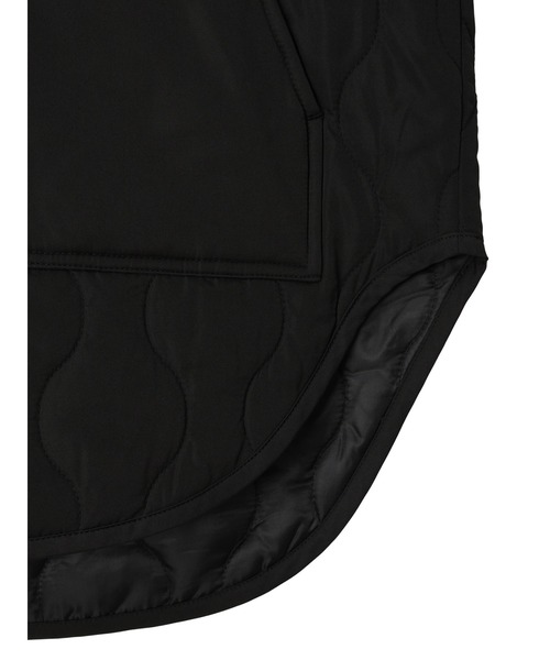 AMERICAN HOLIC（アメリカンホリック）の「キルポカリブ付きキルティングブルゾン（その他アウター・レディース・ブラック/カーキ・M/L）」の8枚目の写真