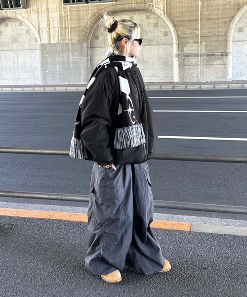 sedacle（セダクル）の「スタンドネック刺繍中綿ブルゾン（ブルゾン