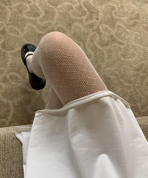 EPICKS（エピックス）の「ダメージ 編みタイツ（タイツ/ストッキング・レディース・ホワイト/ブラック・FREE）」の8枚目の写真