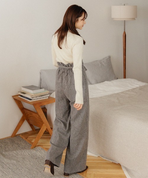 flower（フラワー）の「ブライトリブニット4（ニット/セーター・レディース・ブラウン/ピンク/グレー/ベージュ/アイボリー・FREE）」の10枚目の写真