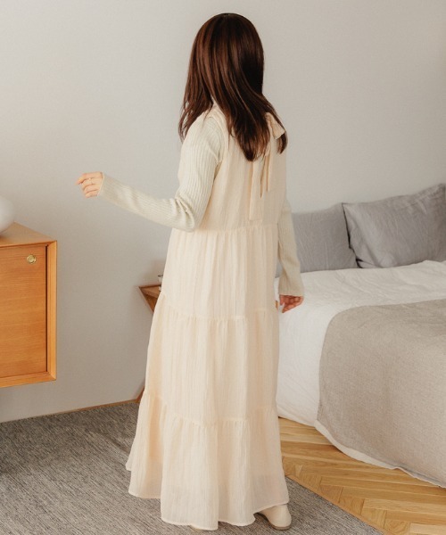 flower（フラワー）の「ブライトリブニット4（ニット/セーター・レディース・ブラウン/ピンク/グレー/ベージュ/アイボリー・FREE）」の14枚目の写真