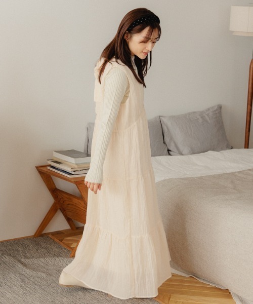 flower（フラワー）の「ブライトリブニット4（ニット/セーター・レディース・ブラウン/ピンク/グレー/ベージュ/アイボリー・FREE）」の13枚目の写真