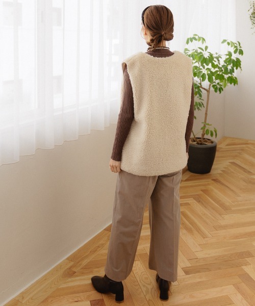 flower（フラワー）の「ブライトリブニット4（ニット/セーター・レディース・ブラウン/ピンク/グレー/ベージュ/アイボリー・FREE）」の18枚目の写真