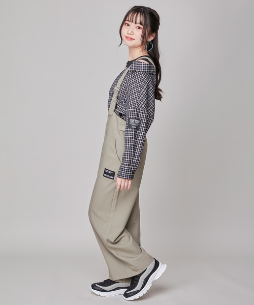 SISTER JENNI（SISTER JENNI）の「肩あきドッキングシャツ（シャツ/ブラウス・キッズ・イエロー/ブラック/ブルー・130cm/160cm/150cm/140cm）」の4枚目の写真