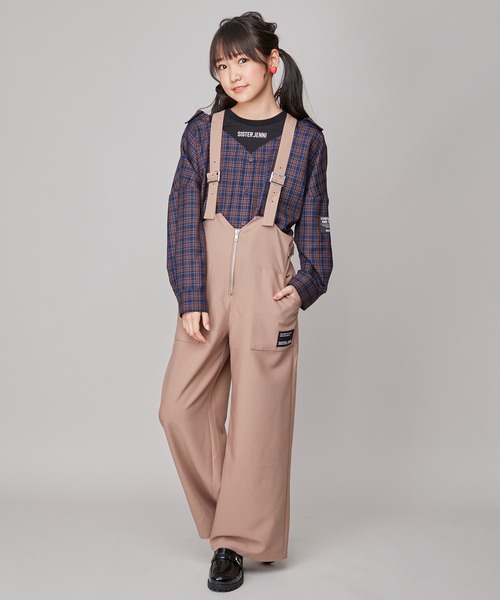 SISTER JENNI（SISTER JENNI）の「肩あきドッキングシャツ（シャツ/ブラウス・キッズ・イエロー/ブラック/ブルー・130cm/160cm/150cm/140cm）」の8枚目の写真