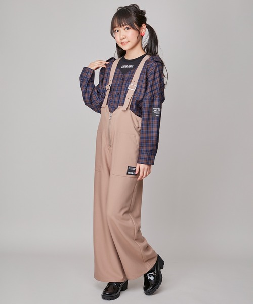 SISTER JENNI（SISTER JENNI）の「肩あきドッキングシャツ（シャツ/ブラウス・キッズ・イエロー/ブラック/ブルー・130cm/160cm/150cm/140cm）」の9枚目の写真