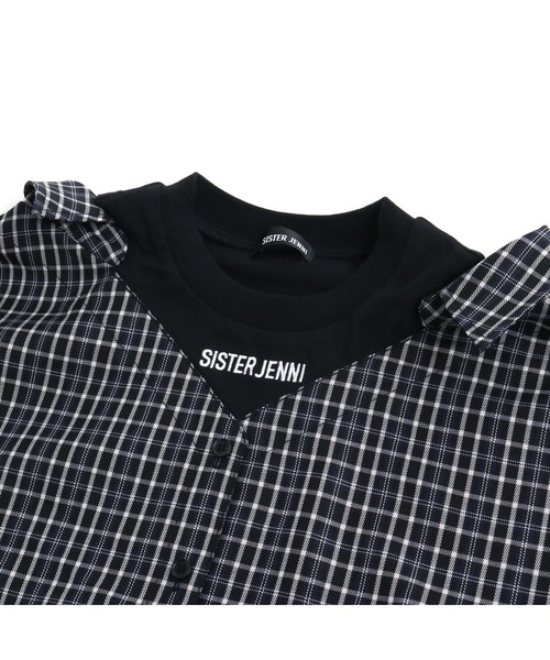 SISTER JENNI（SISTER JENNI）の「肩あきドッキングシャツ（シャツ/ブラウス・キッズ・イエロー/ブラック/ブルー・130cm/160cm/150cm/140cm）」の21枚目の写真